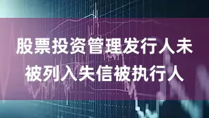 股票投资管理发行人未被列入失信被执行人